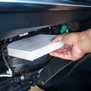 Replacing a car's cabin air filter